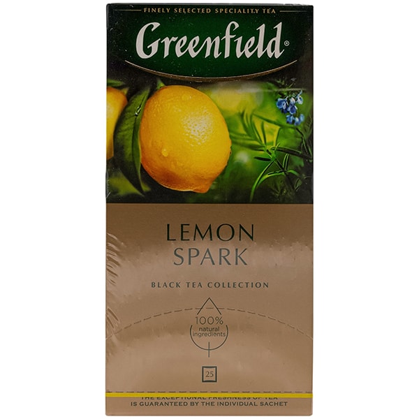 Чай Greenfield Lemon Spark фруктовый листовой 25 пакетиков